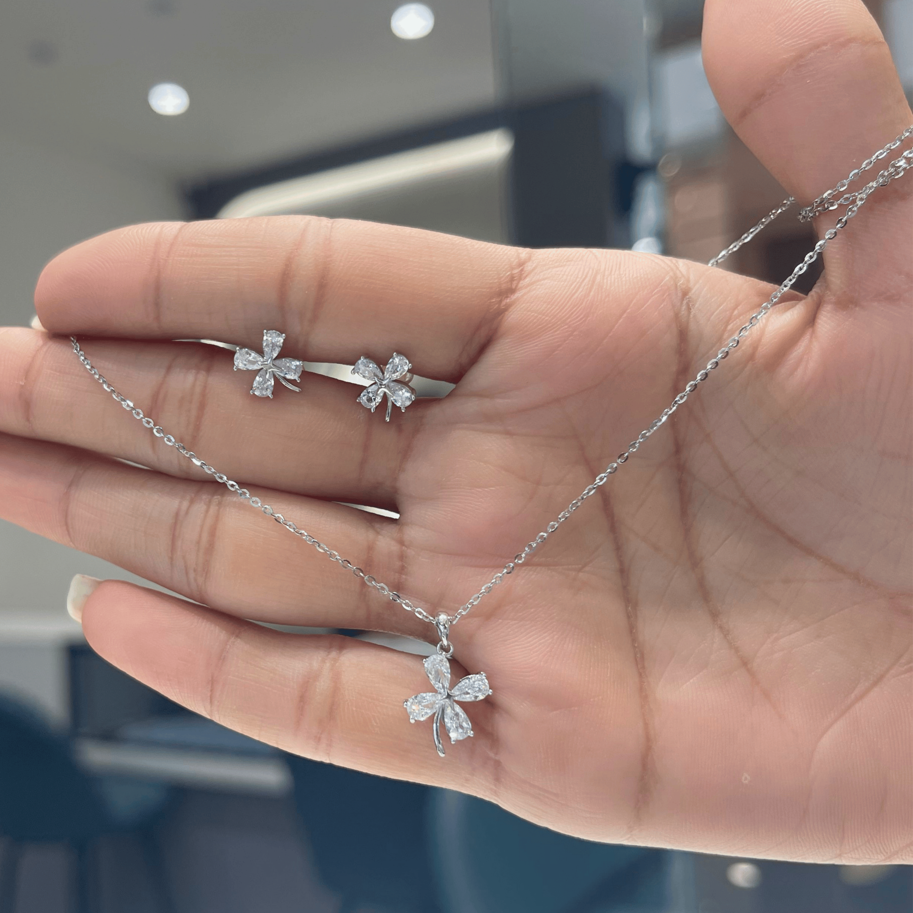 925 Silver Modern Chain Pendant