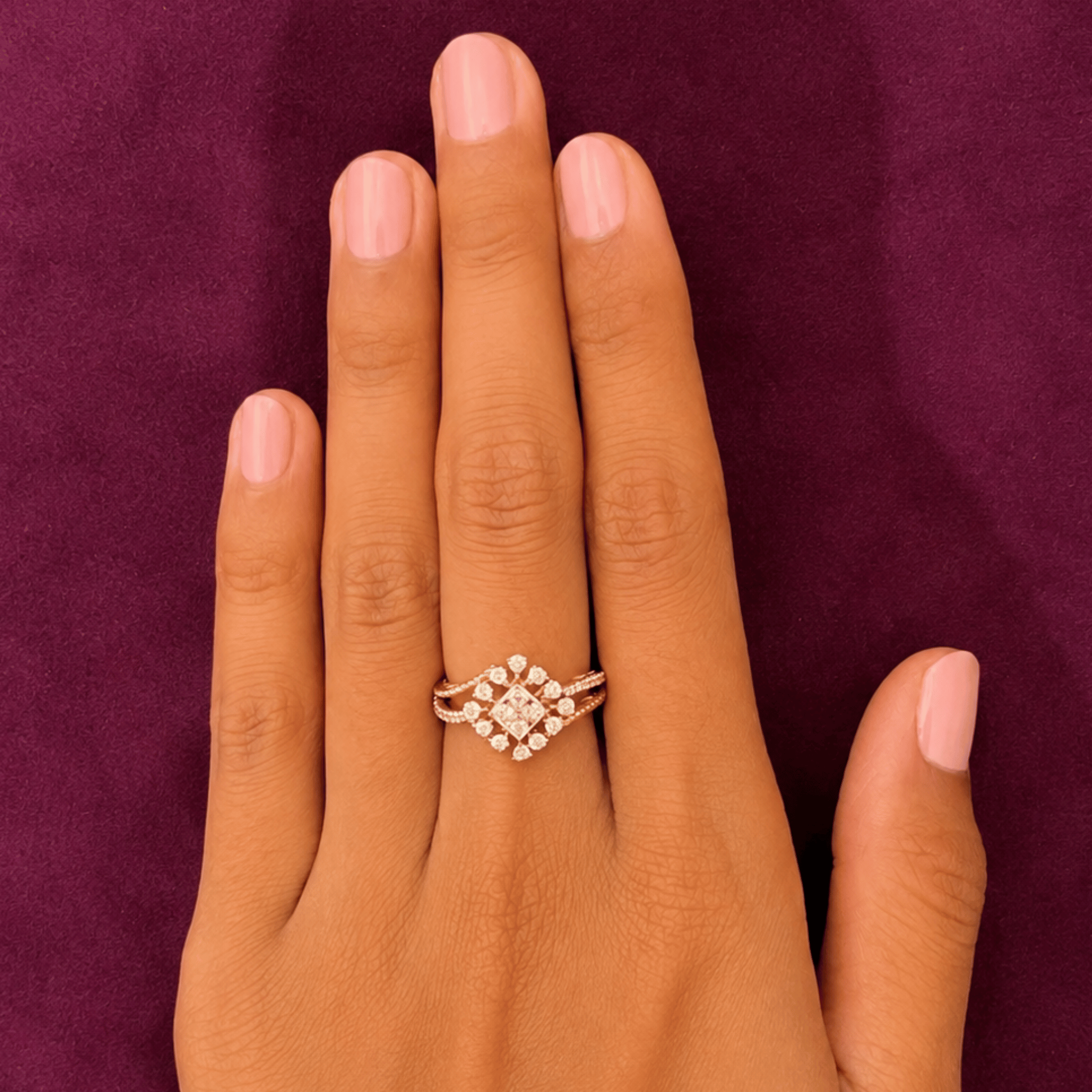 Aurelle Twin Halo Ring