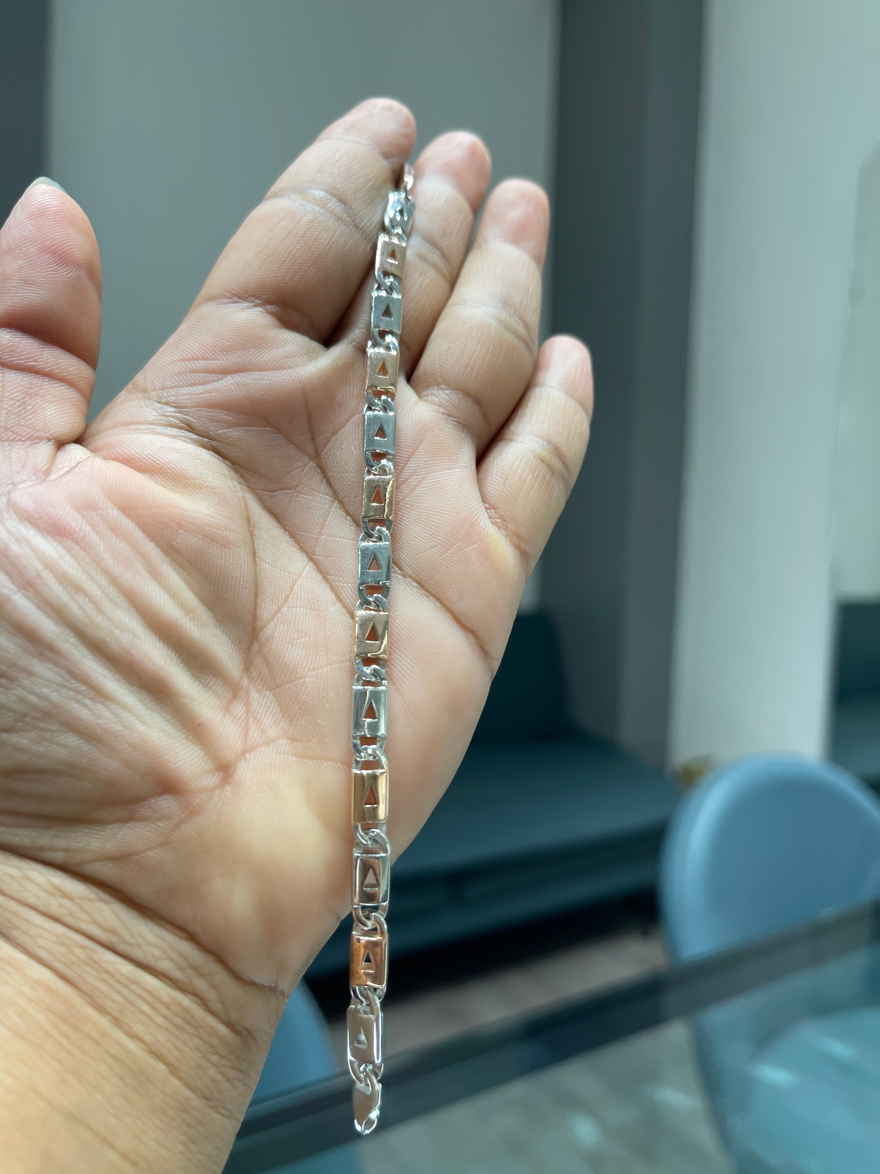 Bold Touch Silver Bracelet
