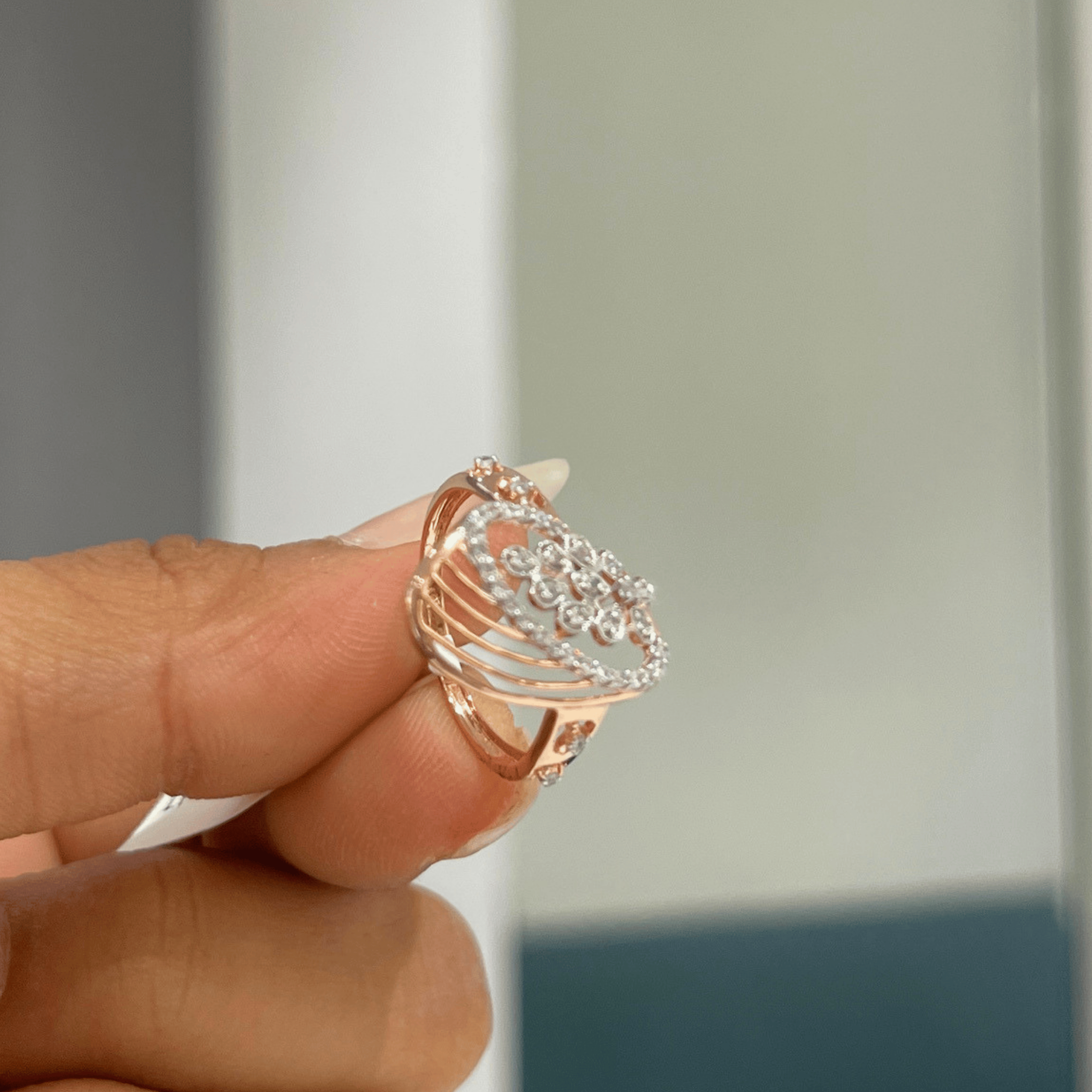 White Bloom Ring