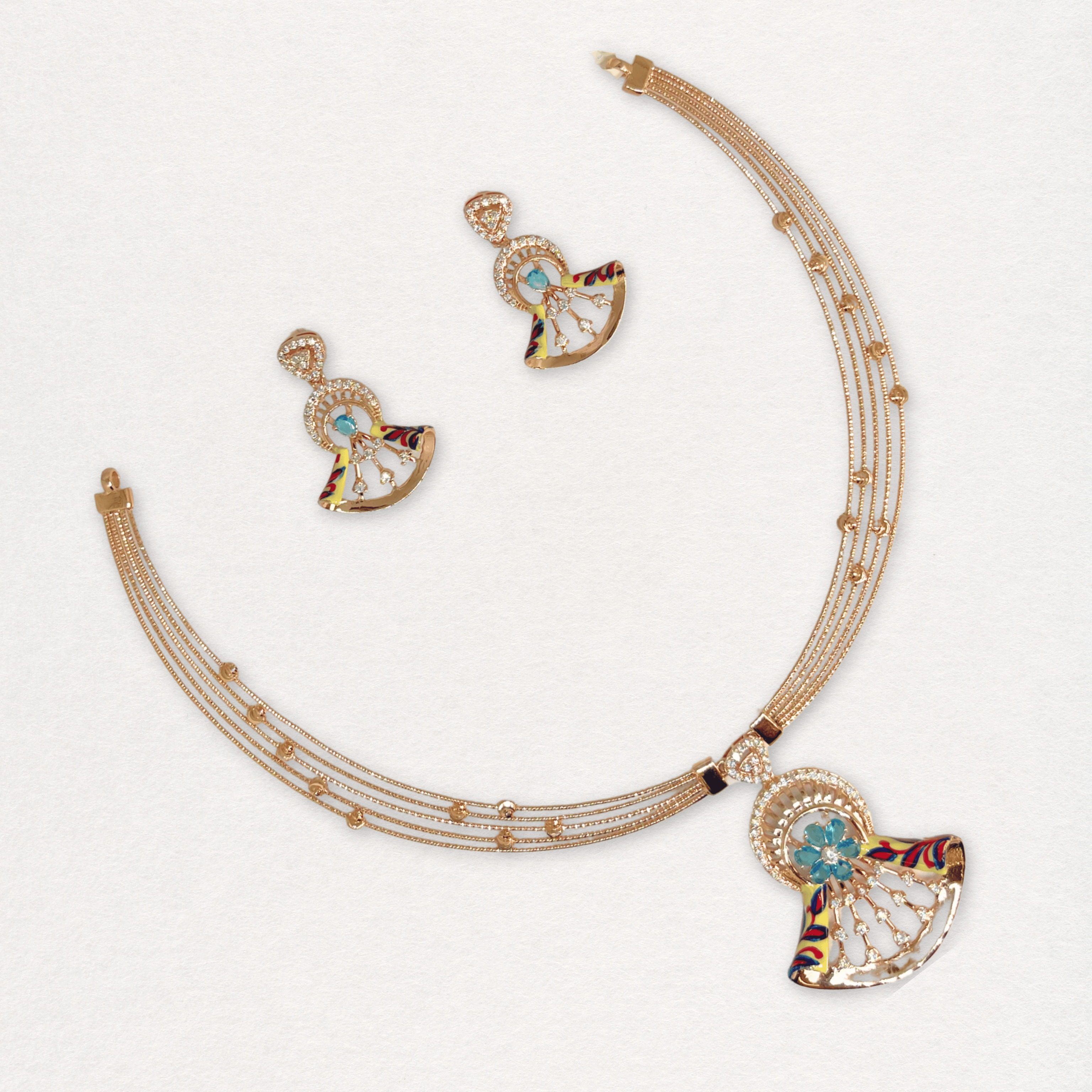 Traditional Meenakari Necklace Set