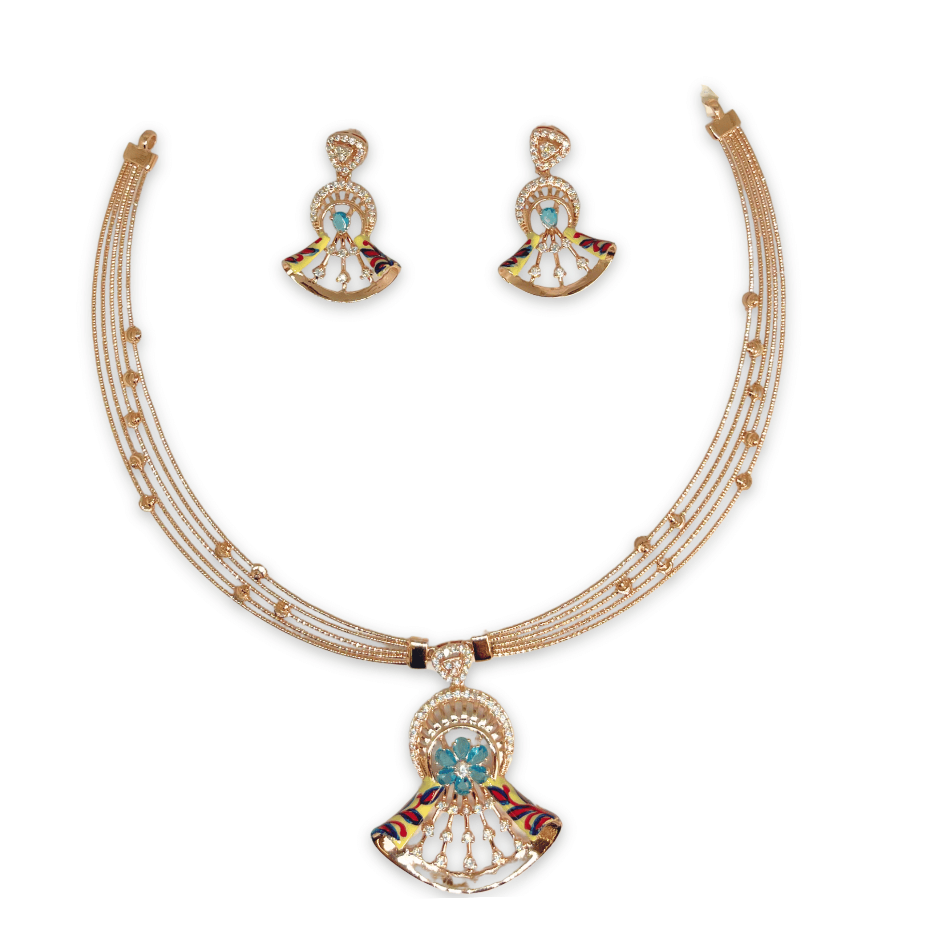 Traditional Meenakari Necklace Set