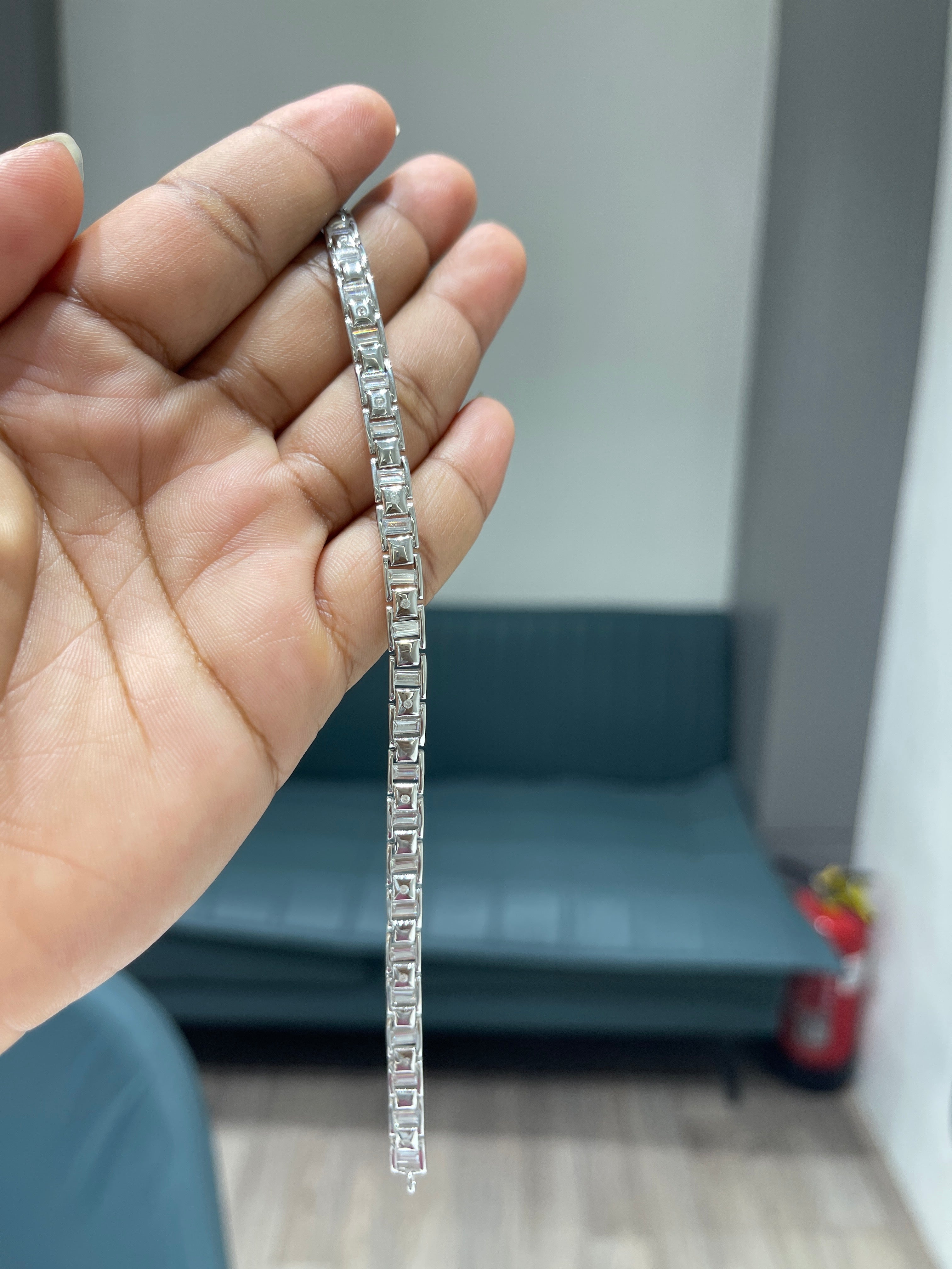 Bold Aura Silver Bracelet