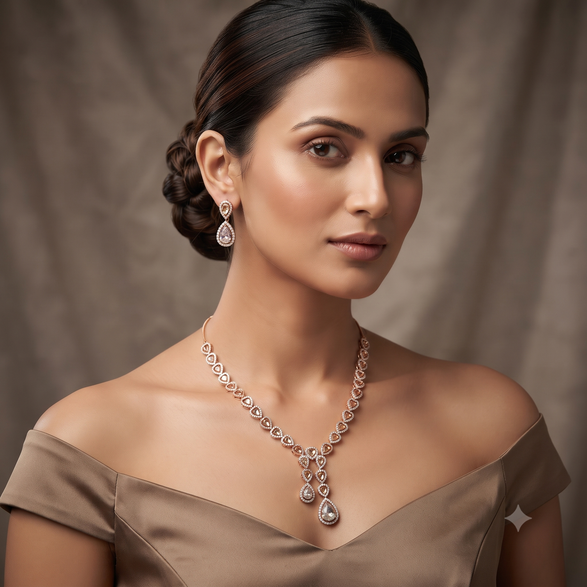 Roselle Diamond Glow Necklace